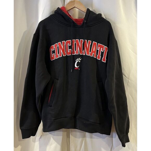 Cincinnati Bearcats Hoodie Mens Black Sweatshirt Pullover Champs Size Large Read - Picture 1 of 5